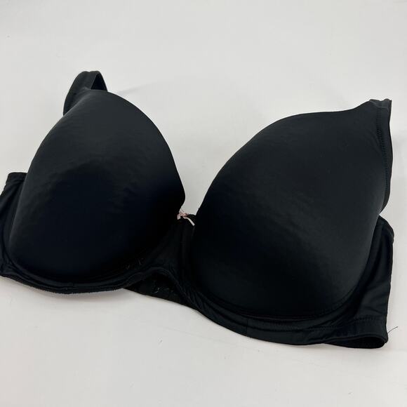 Cacique by Lane Bryant plus size black light lined balconette bra basic size 40F - Picture 5 of 9